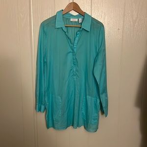 Chicos Turquoise Tunic 3X